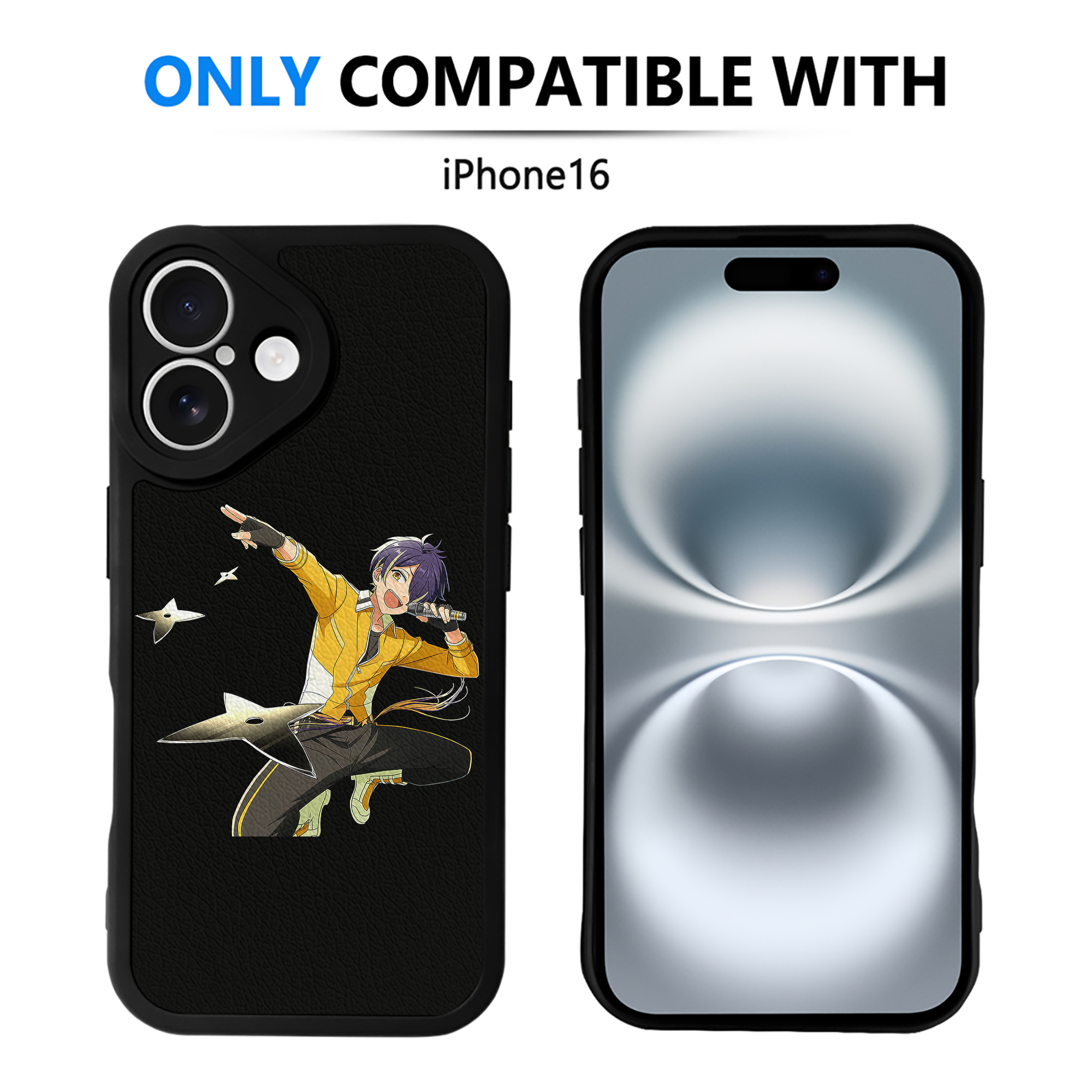 （画像用） あんさんぶるスターズ! Ensemble Stars 【iPhone 16シリーズ対応】シリコンスマホケース（レザー調） 材質：シリコン